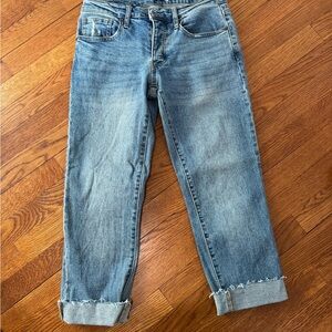 Oliver Logan slouchy ankle Jean cut bottom